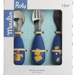 Set couverts silicone Puce et Pilou