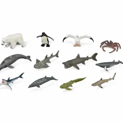 Set de 12 Animaux Marins (7-11 cm)
