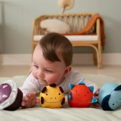 Set de 4 balles doudous Les Doodballs Les Amis Dinos