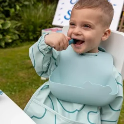 Set de 2 bavoirs Bleu