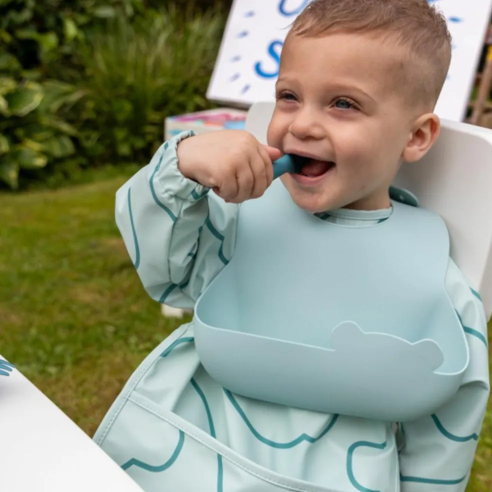 Set de 2 bavoirs Bleu