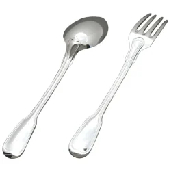 Set de 2 couverts bébé Filet ancien personnalisable dans son coffret (métal argenté)