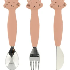 Set de 3 couverts en silicone Mrs. Cat (3 pièces)