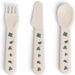 Set de 3 couverts Foodie Tiny farm Sable