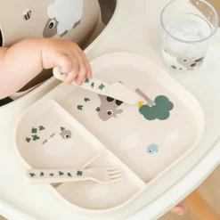 Set de 3 couverts Foodie Tiny farm Sable