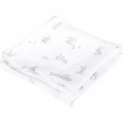 Set de 2 langes en gaze de coton Baby Bunny Pure Beige (70 x 70 cm)