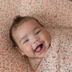 Set de 2 langes en gaze de coton Fairy Floral-Blossom (70 x 70 cm)