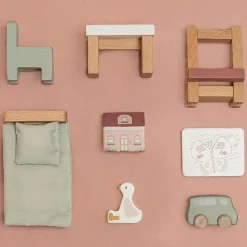 Set de 7 pièces de chambre d'enfant pour maison de poupée