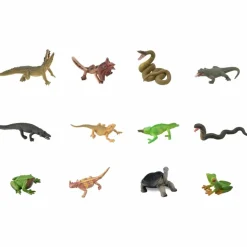 Set de 12 Reptiles et Amphibiens (11,5 x 15 cm)