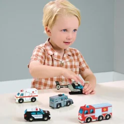 Set de 5 véhicules d'urgences