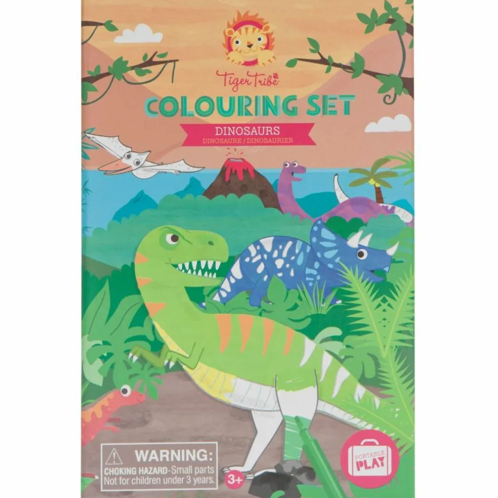Set de coloriage dinosaure