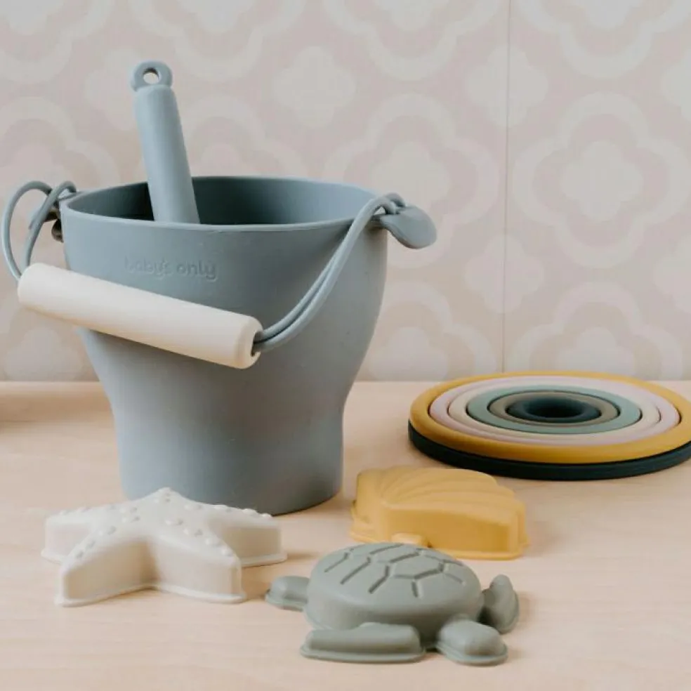 Set de plage gris (5 pièces)