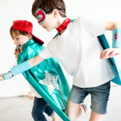 Set de superhero Bleu (4-10 ans)