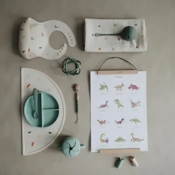 Set de table en silicone Dinosaure