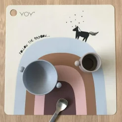 Set de table en silicone Follow The Rainbow