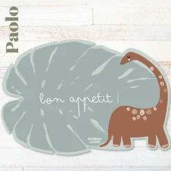 Set de table Feuille Brontosaure Paolo personnalisable
