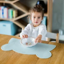 Set de table Ours Vert d'eau