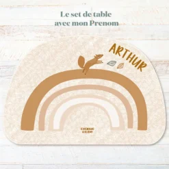 Set de table Rainbow Edgar personnalisable