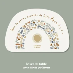 Set de table Rainbow Lili Rose personnalisable