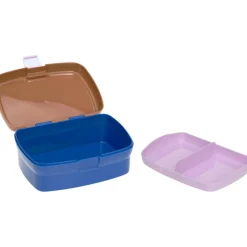 Set lunchbox et gourde Little Gang Caramel-blue