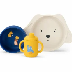Set vaisselle silicone Puce et Pilou