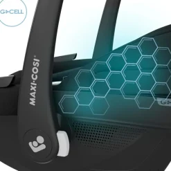 Siège auto Pebble S Tonal Black (groupe 0+)