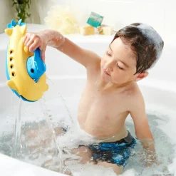 Sous marin bleu et jaune