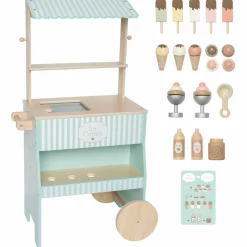 Stand de crèmes glacées en bois
