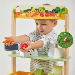 Stand de marché Ferme avec accessoires (32 accessoires)