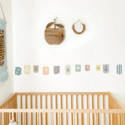 Sticker frise murale Lampions Bleus