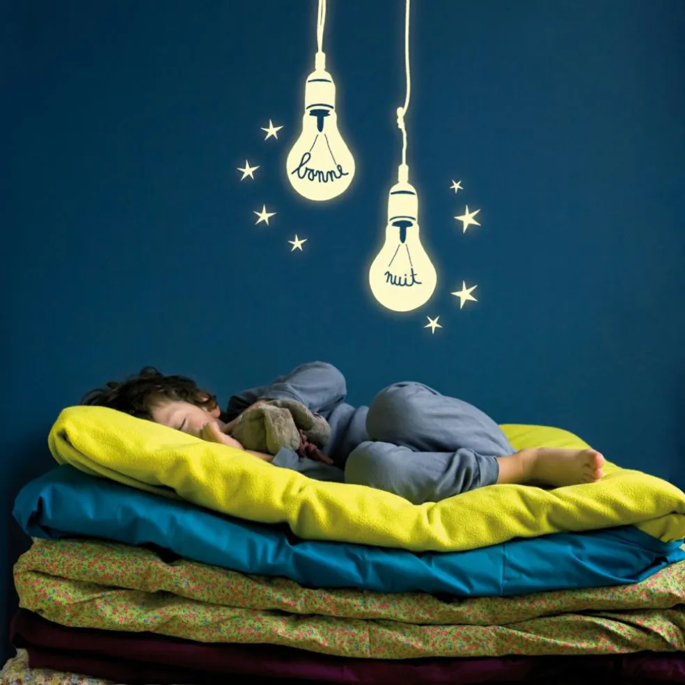 Sticker mural Ampoules phosphorescentes