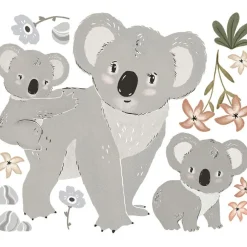 Stickers muraux Famille Koala (54 x 46 cm)