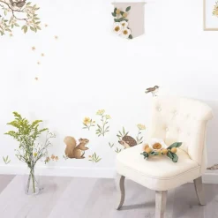 Stickers Oh deer animaux de la forêt (29,7 x 42 cm)