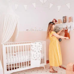 Stickers Oh deer fleurs oranges et jaunes (29,7 x 42 cm)