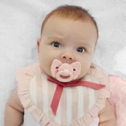 Sucette Binky Bow Misty Pink (3 mois et +)