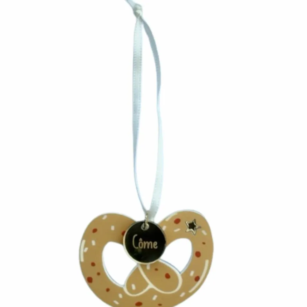 Suspension Bretzel Noël Gourmand (personnalisable)