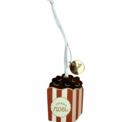 Suspension Popcorn Noël Gourmand (personnalisable)