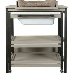 Table à langer avec baignoire Smart Stone-Eboni