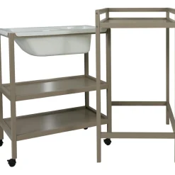 Table à langer avec baignoire Basic Stone