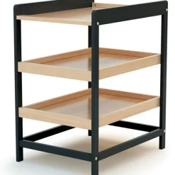 Table à langer en bois de hêtre Confort gris