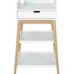 Table à langer Hip avec tiroir Blanc-Naturel