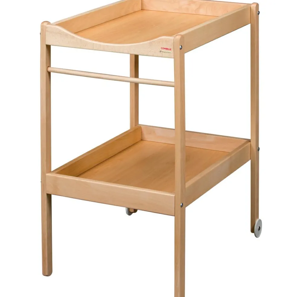 Table à langer Margot en bois vernis naturel