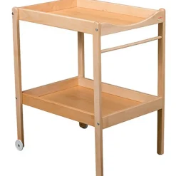 Table à langer Margot en bois vernis naturel