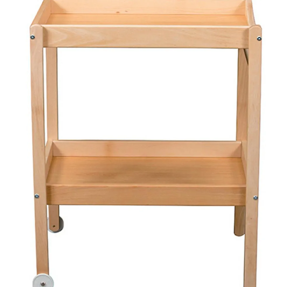 Table à langer Margot en bois vernis naturel