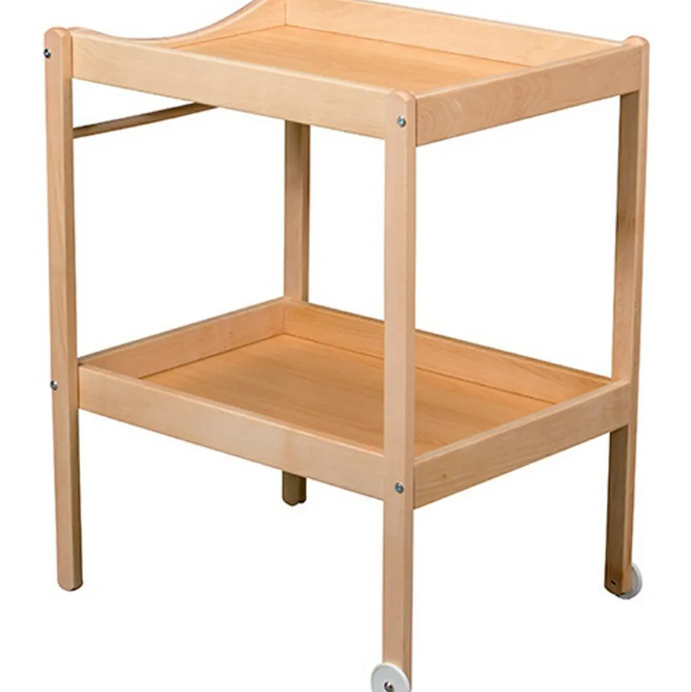 Table à langer Margot en bois vernis naturel