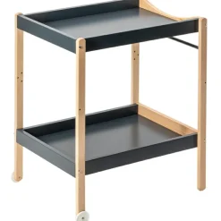 Table à langer Margot en bois hybride anthracite