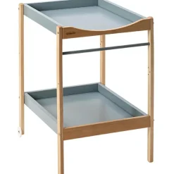 Table à langer Margot en bois hybride bleu gris