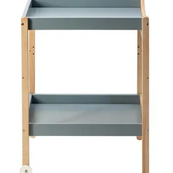 Table à langer Margot en bois hybride bleu gris