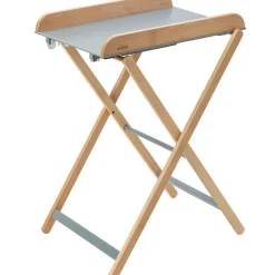 Table à langer pliante Jade bois massif hybride bleu gris