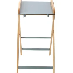Table à langer pliante Jade bois massif hybride bleu gris